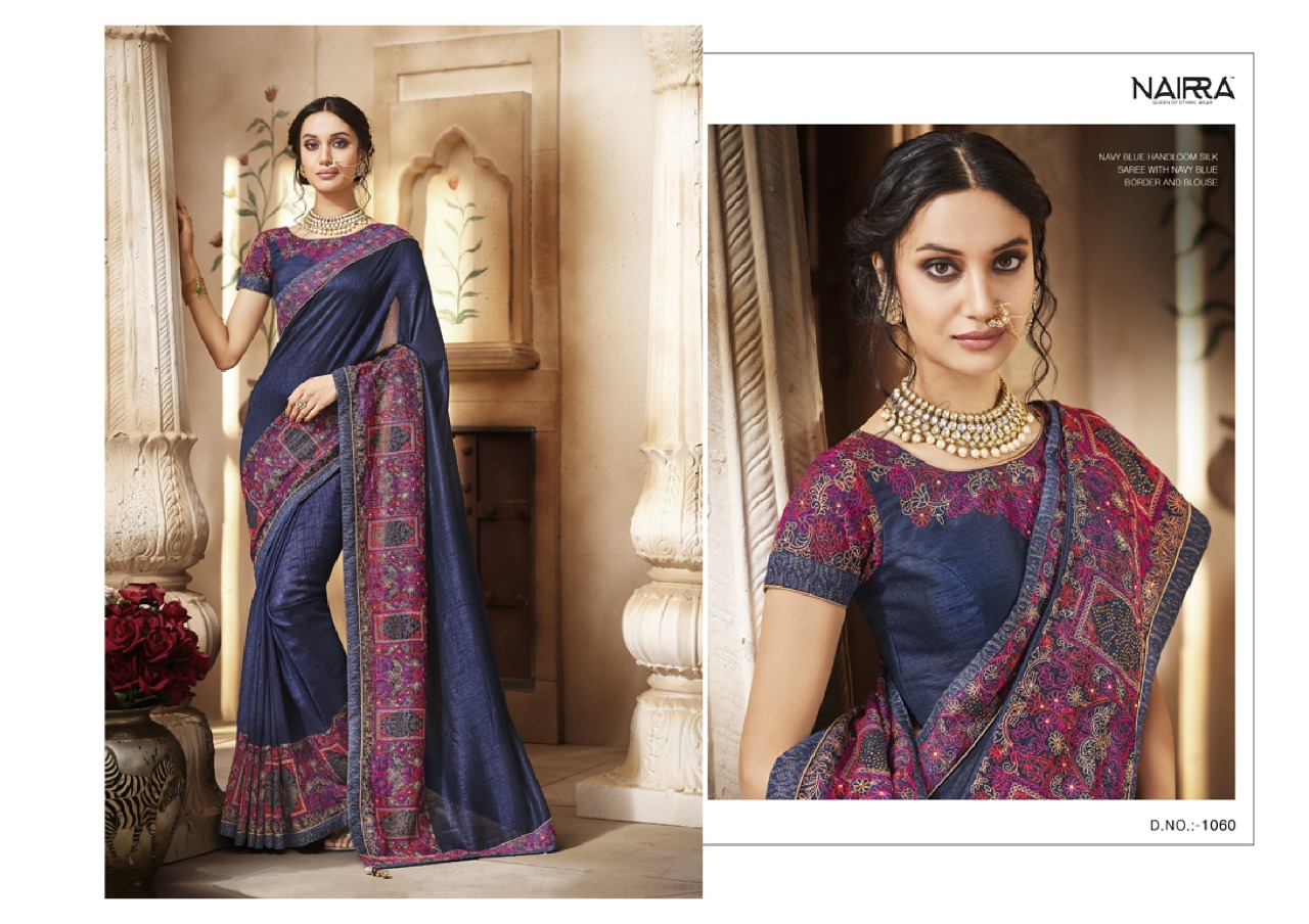 Sukriti By Nairra 1051 To 1062 Series Indian Traditional Wear Collection Beautiful Stylish Fancy Colorful Party Wear & Occasional Wear Silk Georgette Printed Sarees At Wholesale Price