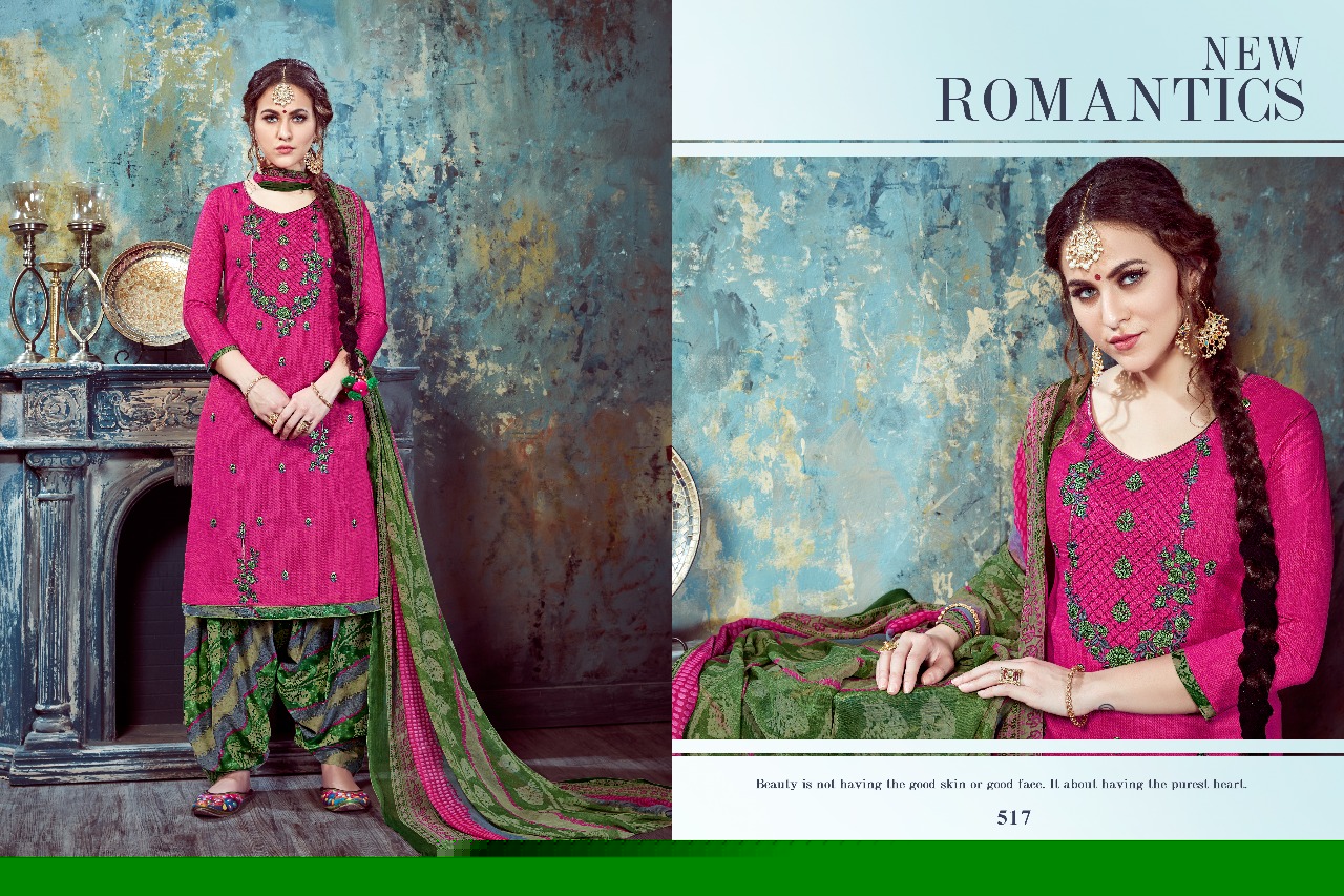 Sulika By Kalyan Prints 513 To 522 Series Beautiful Stylish Fancy Colorful Casual Wear & Ethnic Wear Collection Pure Cambric Printed Dresses At Wholesale Price