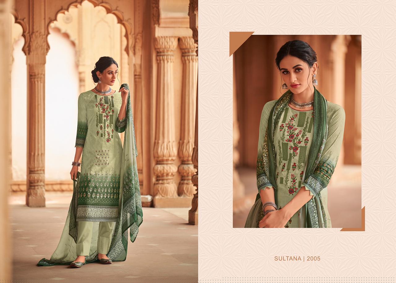 Sultana By House Of Lawn 2001 To 2010 Series Beautiful Suits Colorful Stylish Fancy Colorful Casual Wear & Ethnic Wear Karachi Lawn Digital Print With Barik Embroidery Dresses At Wholesale Price
