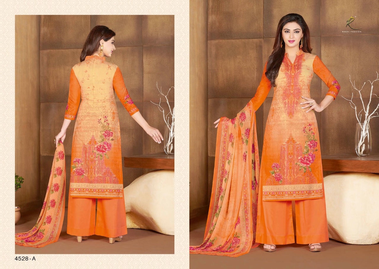 Summer Collection By Rakhi Fashion 4528-a To 4534-b Series Beautiful Stylish Fancy Colorful Casual & Party Wear & Ethnic Wear Collection Pure Lawn Cotton Dresses At Wholesale Price