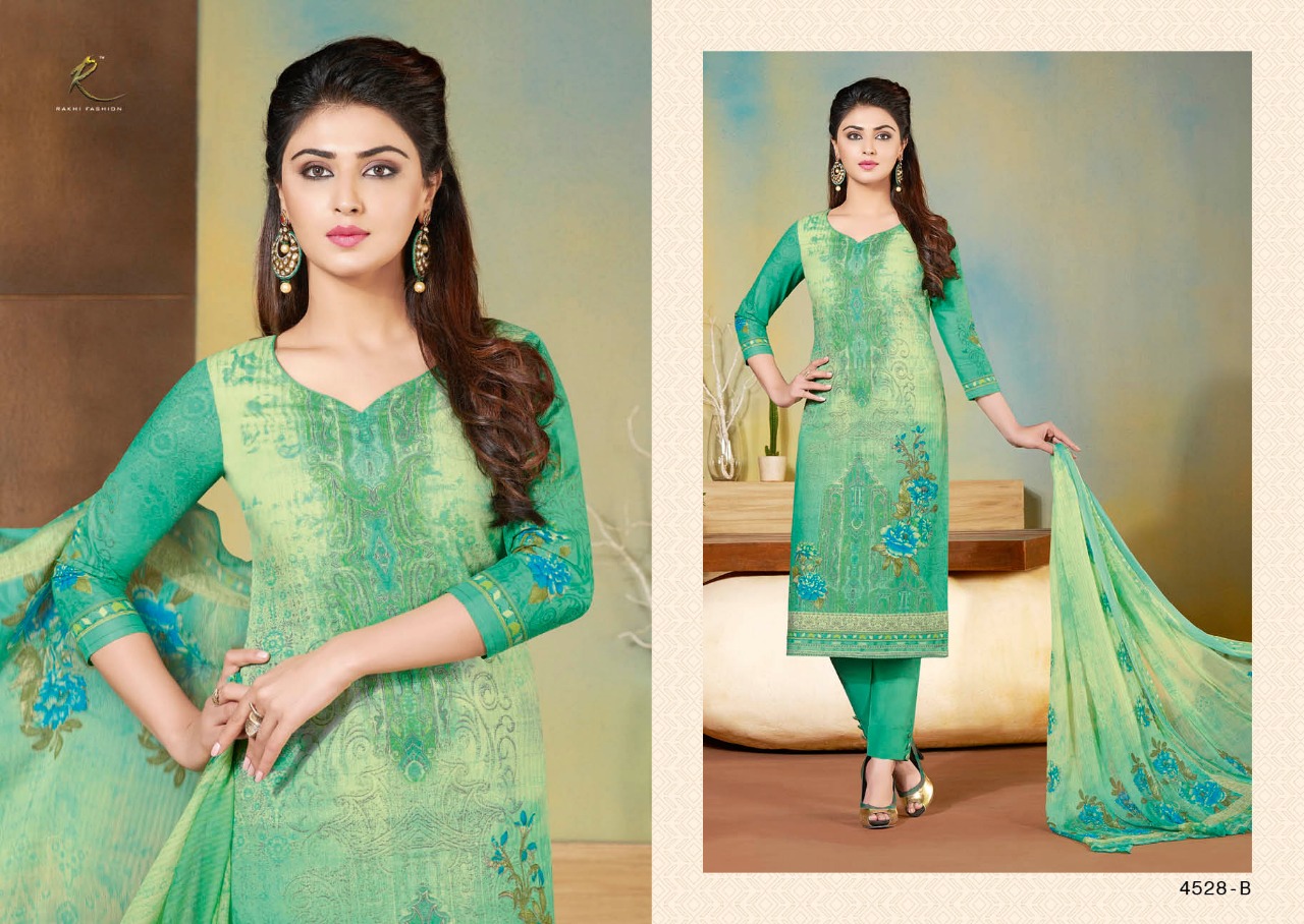 Summer Collection By Rakhi Fashion 4528-a To 4534-b Series Beautiful Stylish Fancy Colorful Casual & Party Wear & Ethnic Wear Collection Pure Lawn Cotton Dresses At Wholesale Price