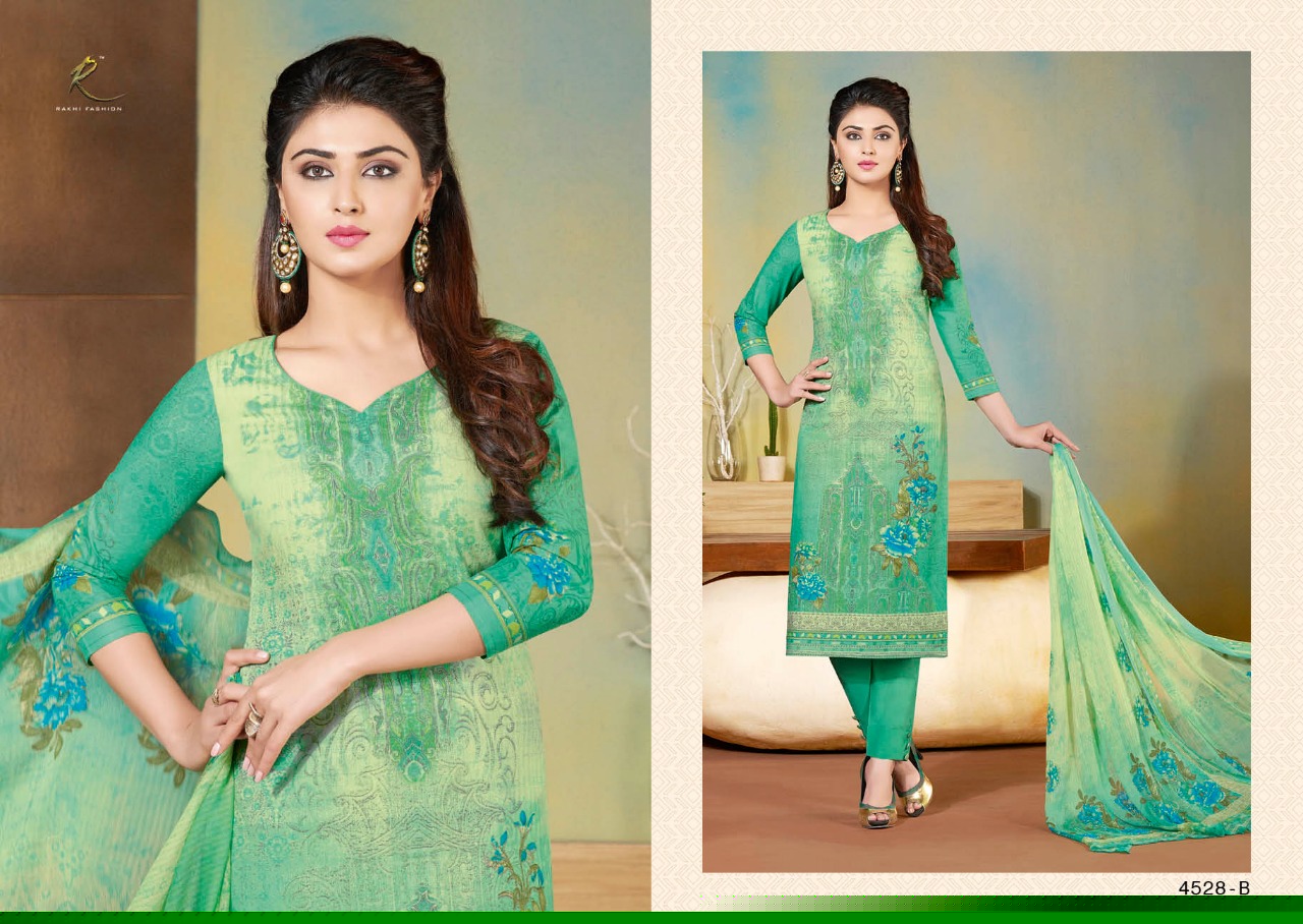 Summer Collection By Rakhi Fashion 4528-a To 4534-b Series Beautiful Stylish Fancy Colorful Casual & Party Wear & Ethnic Wear Collection Pure Lawn Cotton Dresses At Wholesale Price