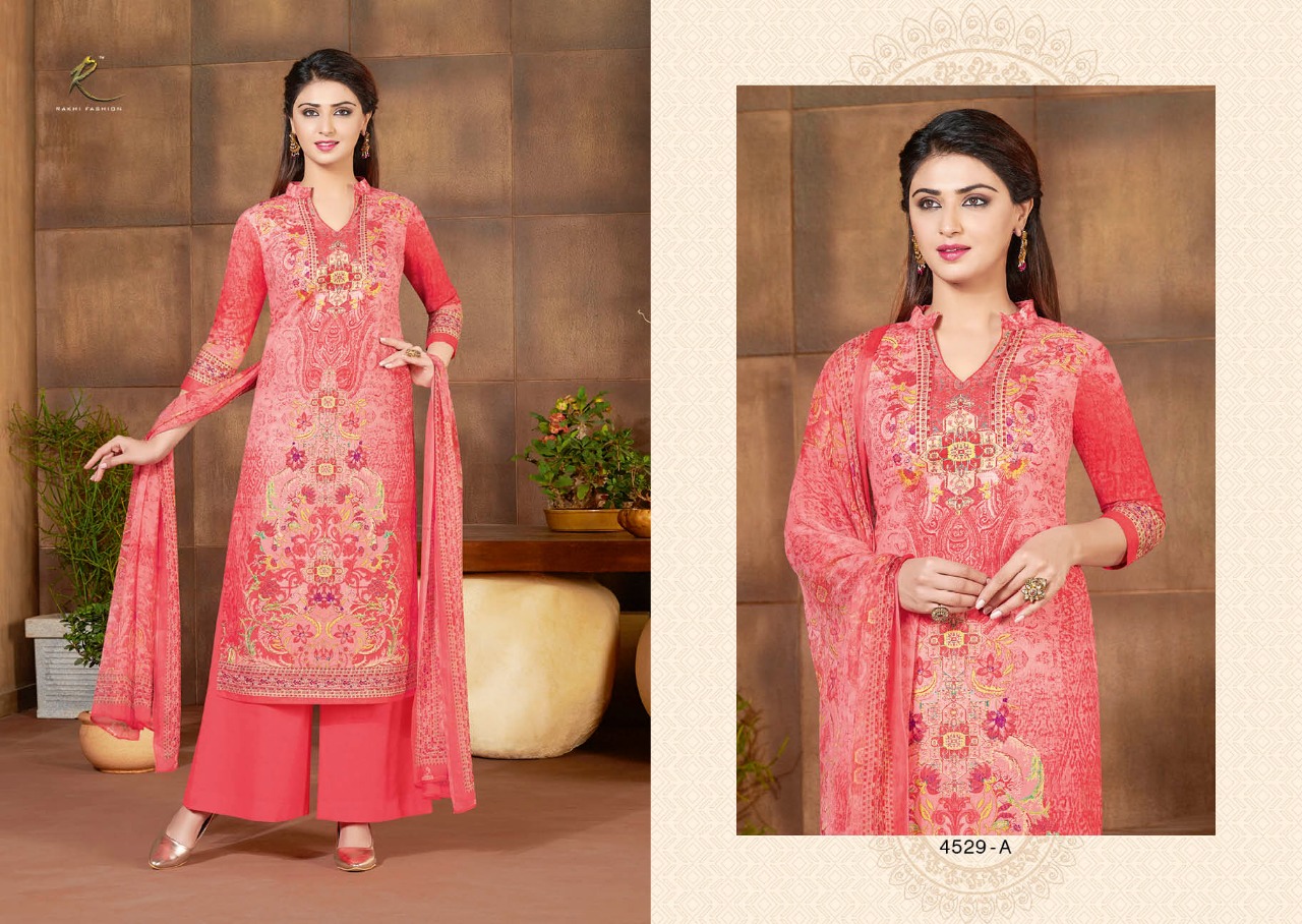 Summer Collection By Rakhi Fashion 4528-a To 4534-b Series Beautiful Stylish Fancy Colorful Casual & Party Wear & Ethnic Wear Collection Pure Lawn Cotton Dresses At Wholesale Price