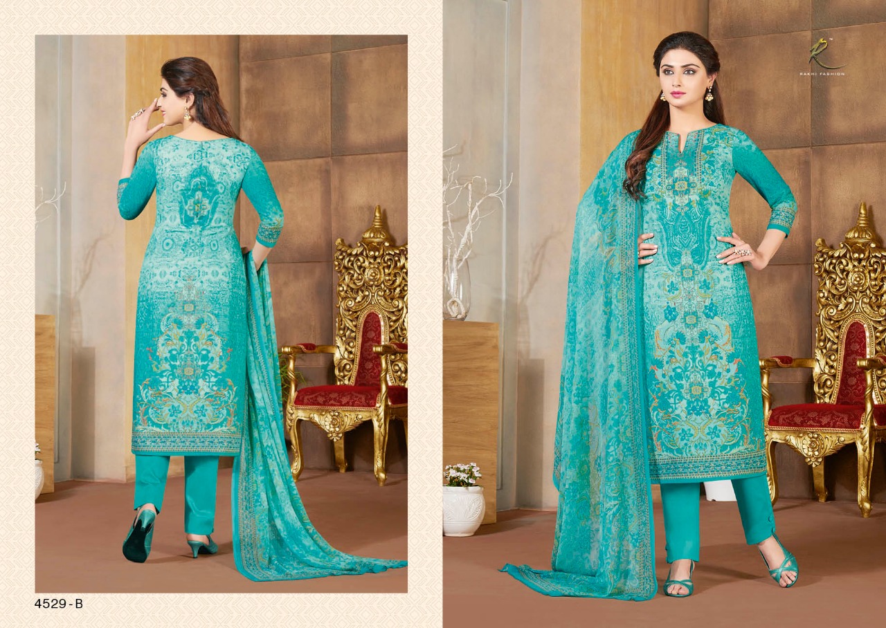 Summer Collection By Rakhi Fashion 4528-a To 4534-b Series Beautiful Stylish Fancy Colorful Casual & Party Wear & Ethnic Wear Collection Pure Lawn Cotton Dresses At Wholesale Price