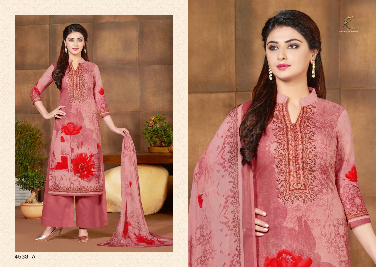 Summer Collection By Rakhi Fashion 4528-a To 4534-b Series Beautiful Stylish Fancy Colorful Casual & Party Wear & Ethnic Wear Collection Pure Lawn Cotton Dresses At Wholesale Price