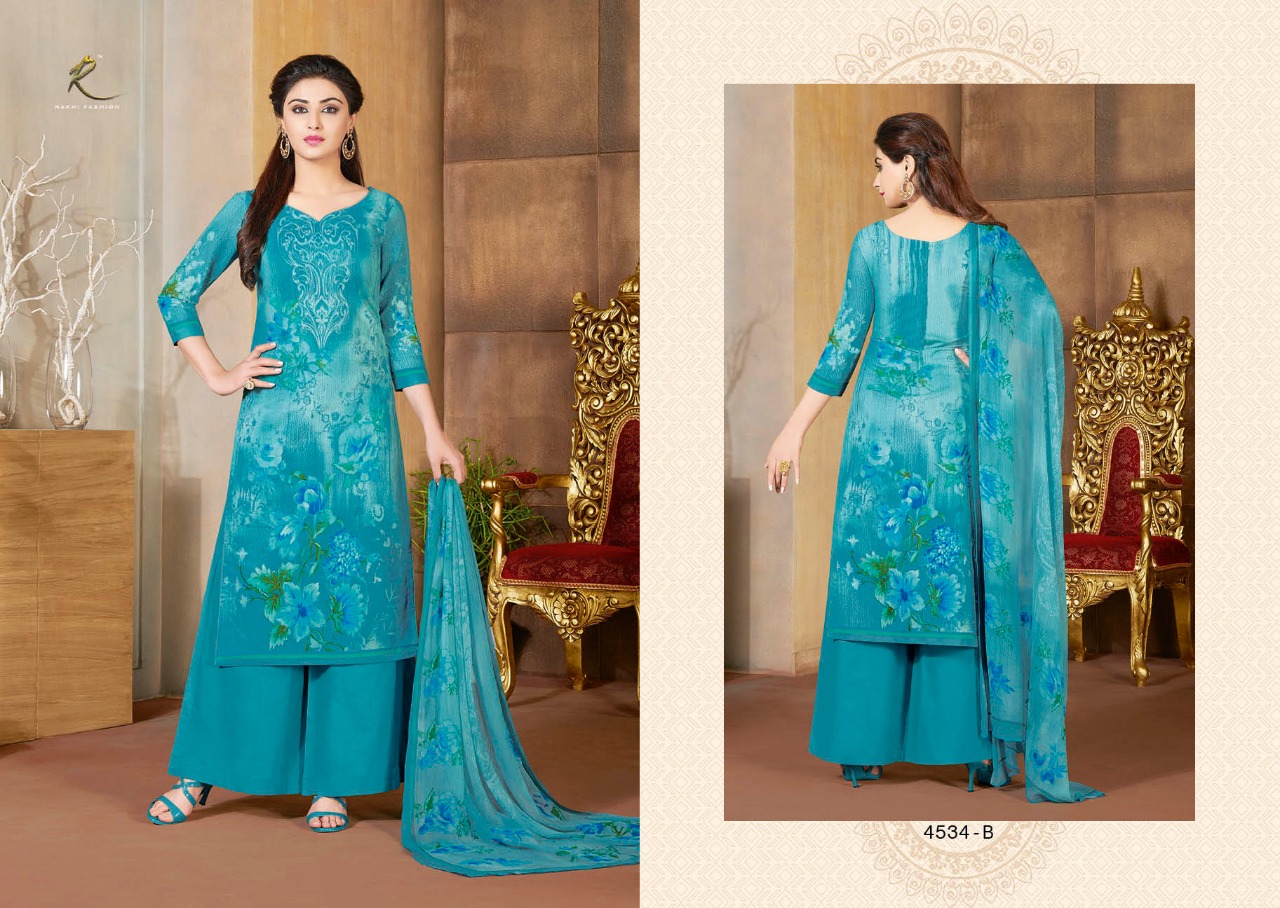 Summer Collection By Rakhi Fashion 4528-a To 4534-b Series Beautiful Stylish Fancy Colorful Casual & Party Wear & Ethnic Wear Collection Pure Lawn Cotton Dresses At Wholesale Price