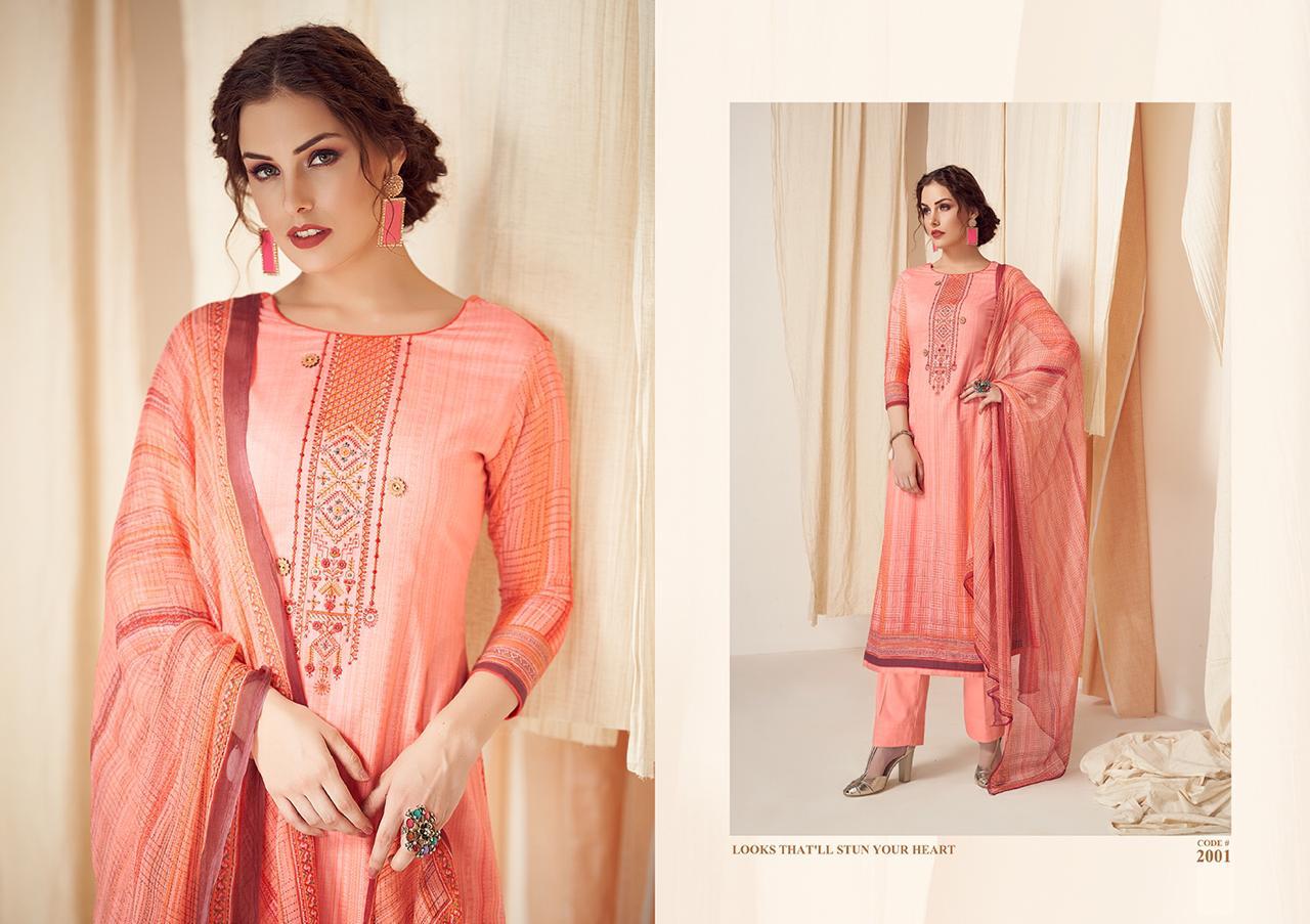 Summer Glance By Kala Noor 2001 To 2007 Series Beautiful Colorful Fancy Stylish Casual Wear & Ethnic Wear Cotton Slub Satin With Embroidery Dresses At Wholesale Price