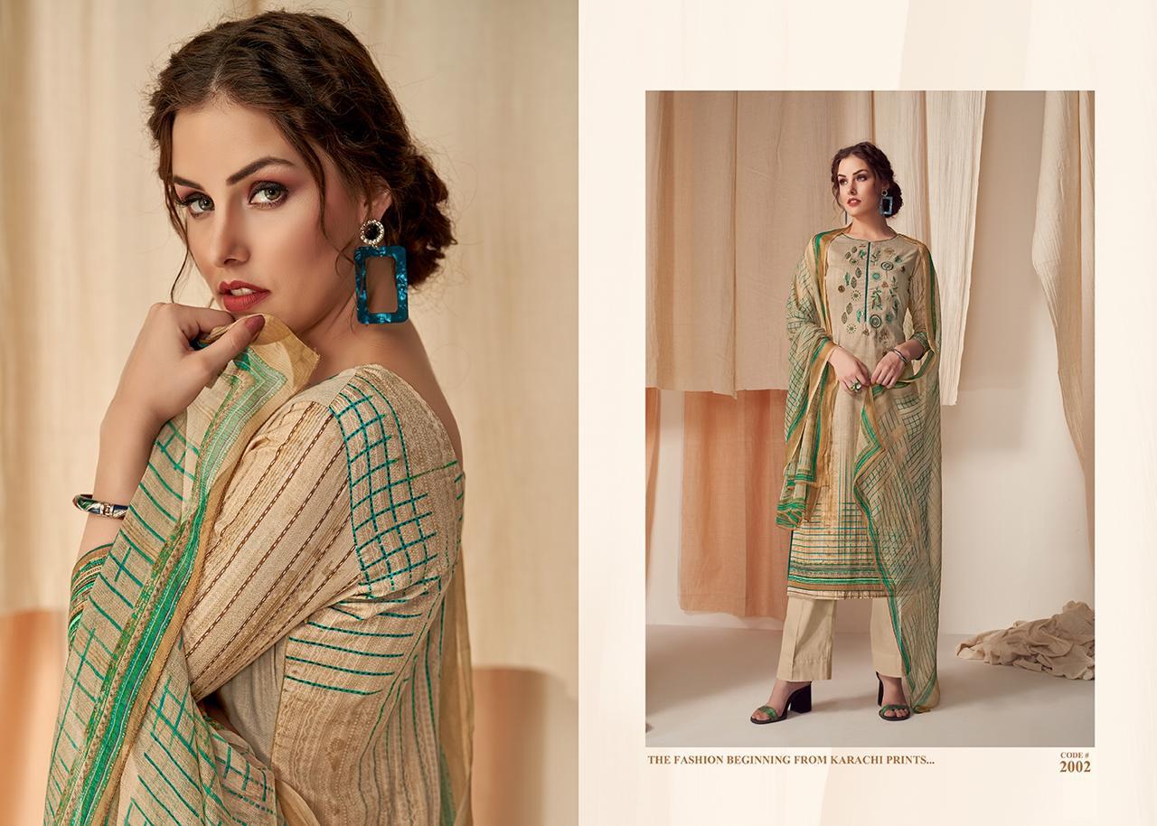 Summer Glance By Kala Noor 2001 To 2007 Series Beautiful Colorful Fancy Stylish Casual Wear & Ethnic Wear Cotton Slub Satin With Embroidery Dresses At Wholesale Price