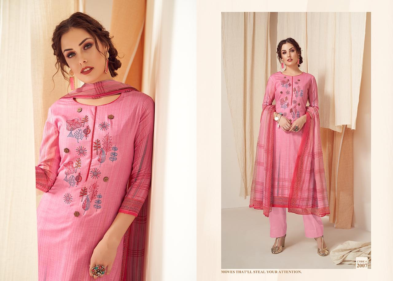 Summer Glance By Kala Noor 2001 To 2007 Series Beautiful Colorful Fancy Stylish Casual Wear & Ethnic Wear Cotton Slub Satin With Embroidery Dresses At Wholesale Price