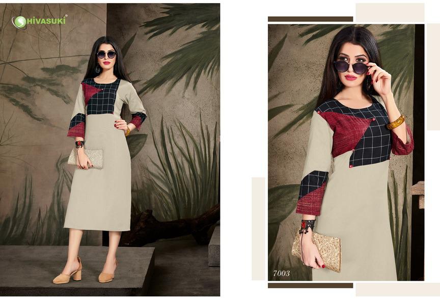 Sunshine Vol-1 By Shivasuki 7001 To 7005 Series Designer Beautiful Stylish Colorful Fancy Ready To Wear & Casual Wear & Ethnic Wear Cotton Flex Kurtis At Wholesale Price