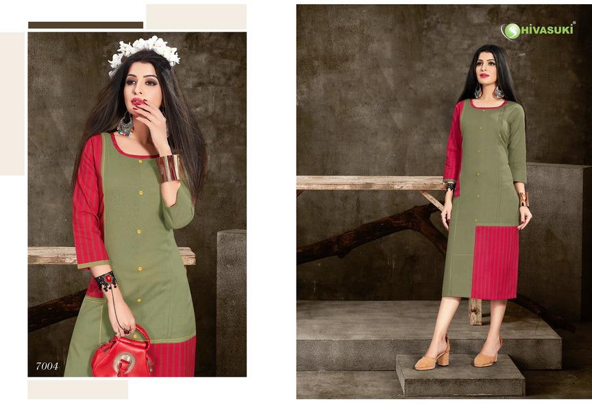 Sunshine Vol-1 By Shivasuki 7001 To 7005 Series Designer Beautiful Stylish Colorful Fancy Ready To Wear & Casual Wear & Ethnic Wear Cotton Flex Kurtis At Wholesale Price