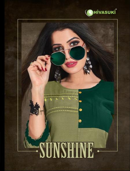 Sunshine Vol-1 By Shivasuki 7001 To 7005 Series Designer Beautiful Stylish Colorful Fancy Ready To Wear & Casual Wear & Ethnic Wear Cotton Flex Kurtis At Wholesale Price