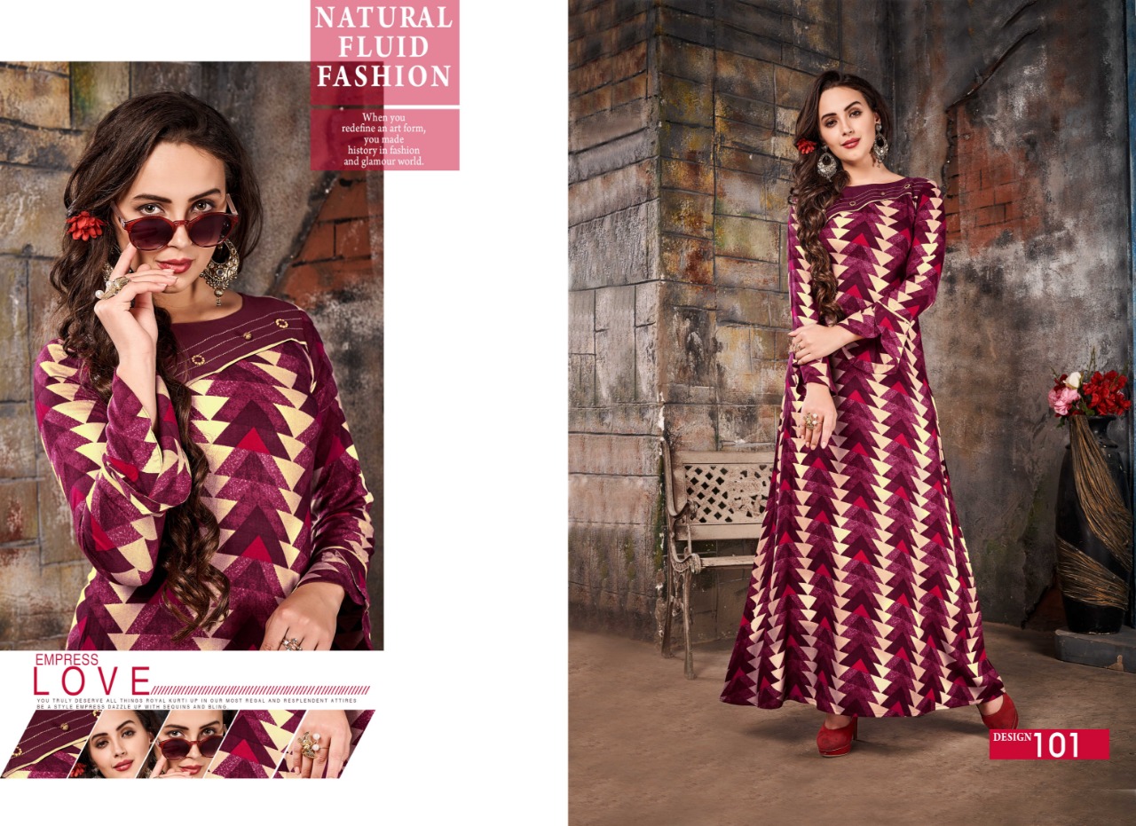 Super Six Vol-1 By Kayra Lifestyle 101 To 106 Series Beautiful Colorful Stylish Fancy Casual Wear & Ethnic Wear & Ready To Wear Rayon Printed Kurtis At Wholesale Price