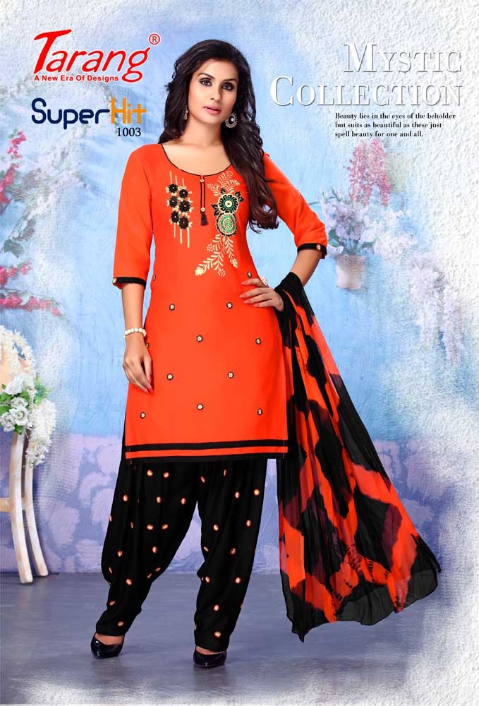 Superhit By Tarang 1001 To 1010 Series Beautiful Stylish Fancy Colorful Casual Wear & Ethnic Wear Heavy Rayon Printed Dresses At Wholesale Price
