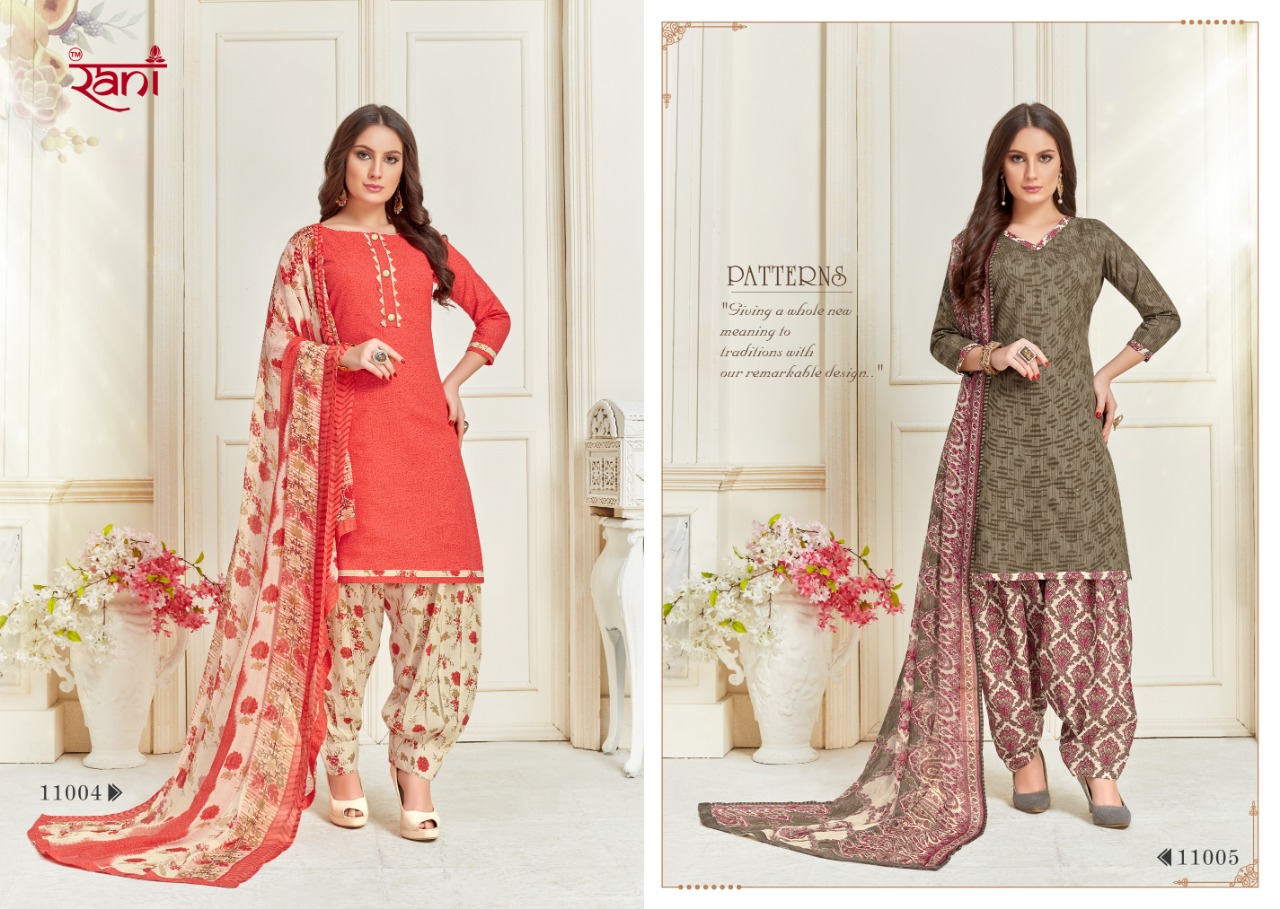 Surprise Vol-11 By Rani Fashion 11001 To 11015 Series Designer Patiyala Suits Beautiful Fancy Stylish Colorful Party Wear & Occasional Wear Semi Lawn Printed Dresses At Wholesale Price