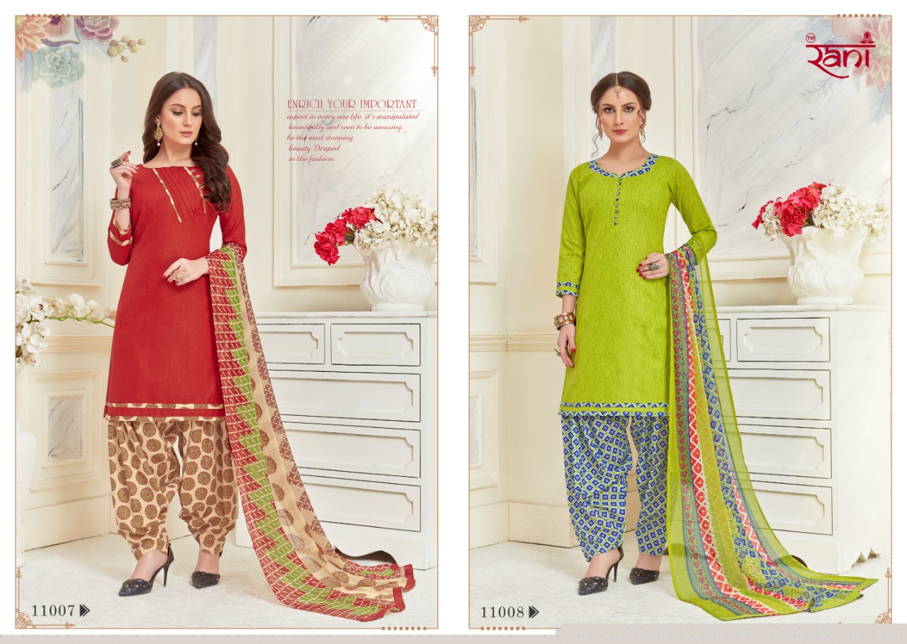 Surprise Vol-11 By Rani Fashion 11001 To 11015 Series Designer Patiyala Suits Beautiful Fancy Stylish Colorful Party Wear & Occasional Wear Semi Lawn Printed Dresses At Wholesale Price