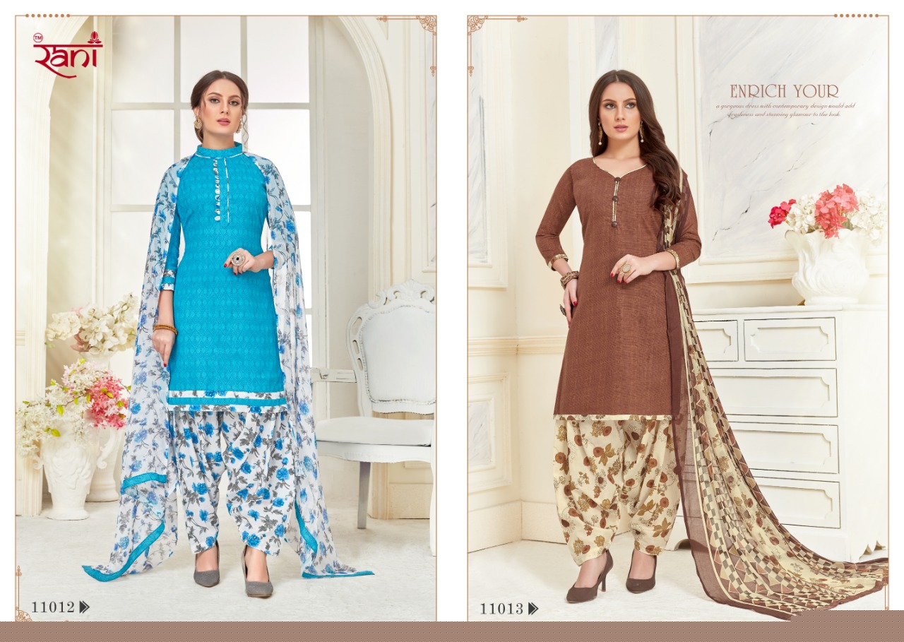 Surprise Vol-11 By Rani Fashion 11001 To 11015 Series Designer Patiyala Suits Beautiful Fancy Stylish Colorful Party Wear & Occasional Wear Semi Lawn Printed Dresses At Wholesale Price