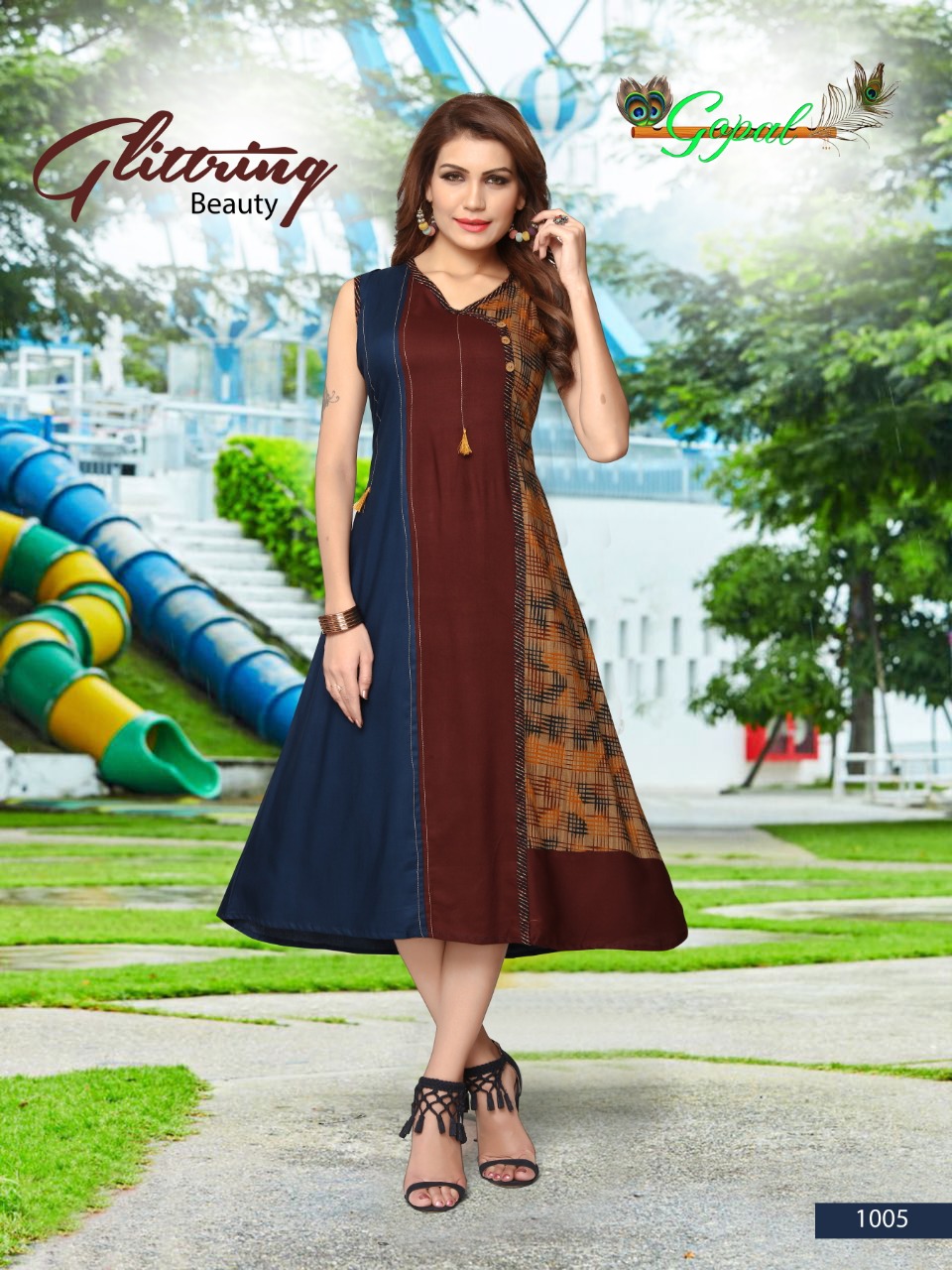 Swag Vol-2 By Gopal 1001 To 1008 Series Beautiful Colorful Stylish Fancy Casual Wear & Ethnic Wear & Ready To Wear Heavy Rayon Printed Kurtis At Wholesale Price