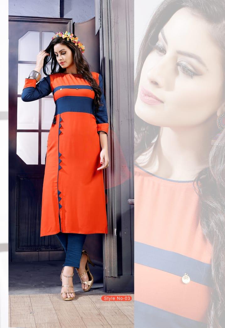 Swara Vol-1 By Kayra Lifestyle 01 To 08 Series Beautiful Stylish Fancy Colorful Party Wear & Casual Wear & Ready To Wear Rayon Printed Kurtis At Wholesale Price