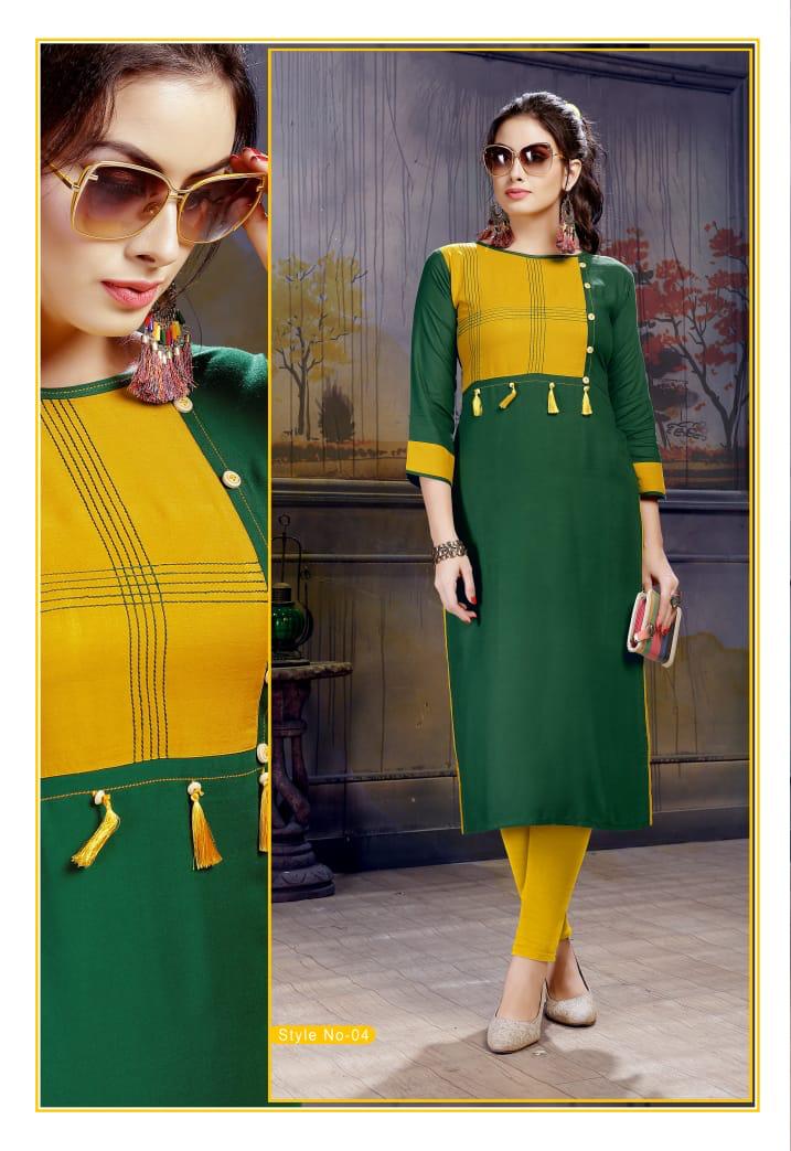 Swara Vol-1 By Kayra Lifestyle 01 To 08 Series Beautiful Stylish Fancy Colorful Party Wear & Casual Wear & Ready To Wear Rayon Printed Kurtis At Wholesale Price