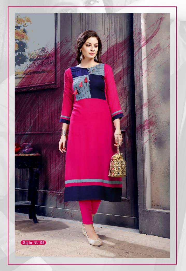 Swara Vol-1 By Kayra Lifestyle 01 To 08 Series Beautiful Stylish Fancy Colorful Party Wear & Casual Wear & Ready To Wear Rayon Printed Kurtis At Wholesale Price