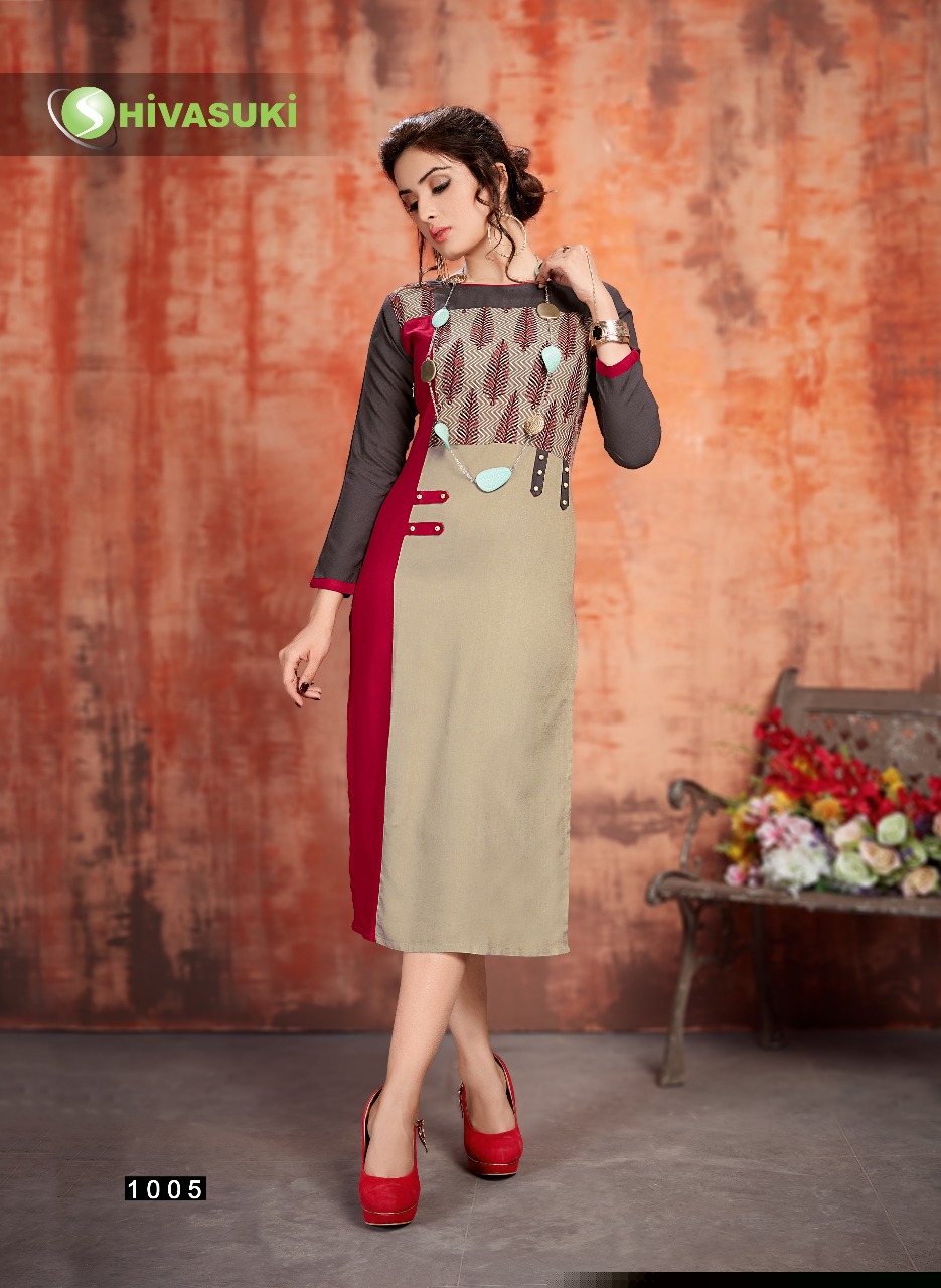 Swara Vol-1 By Shivasuki 1001 To 1008 Series Stylish Colorful Fancy Beautiful Casual Wear & Ethnic Wear Rayon Printed Kurtis At Wholesale Price
