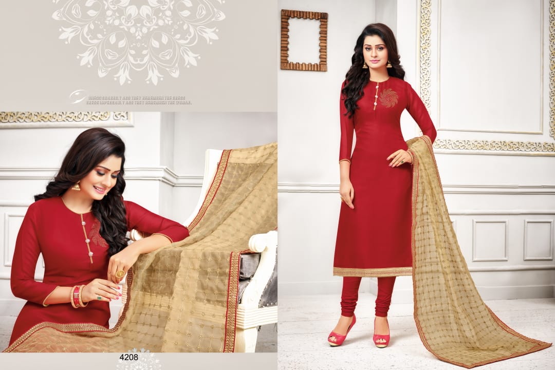 Swarovski By Rr Fashion 4201 To 4212 Series Beautiful Suits Stylish Fancy Colorful Party Wear & Ethnic Wear Collection Satin Georgette Embroidered Dresses At Wholesale Price