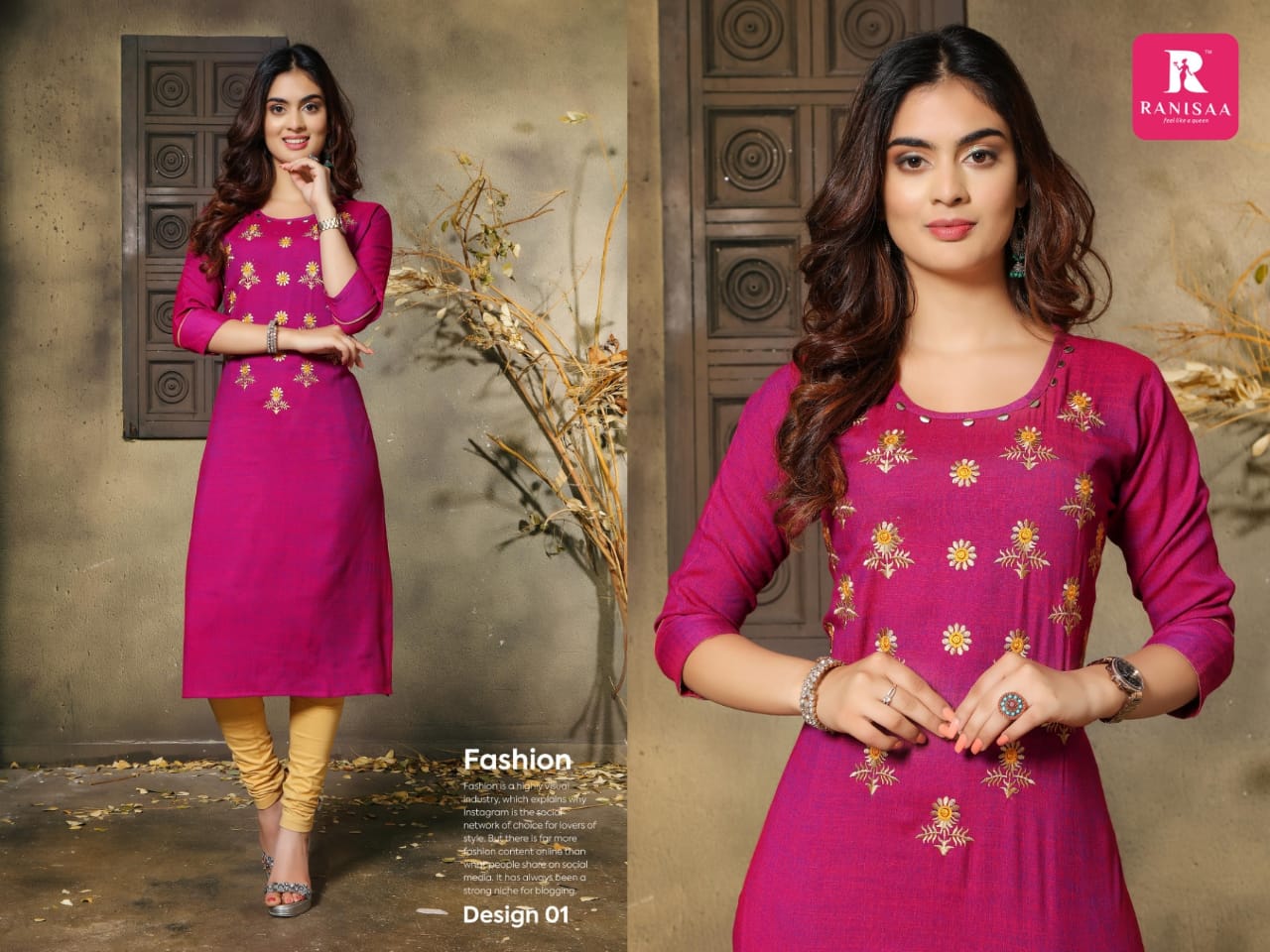 Swarupaa Vol-4 By Ranisa 01 To 08 Series Beautiful Stylish Fancy Colorful Casual Wear & Ethnic Wear Heavy Rayon Embroidery Kurti With Fancy Duppta Kurtis At Wholesale Price
