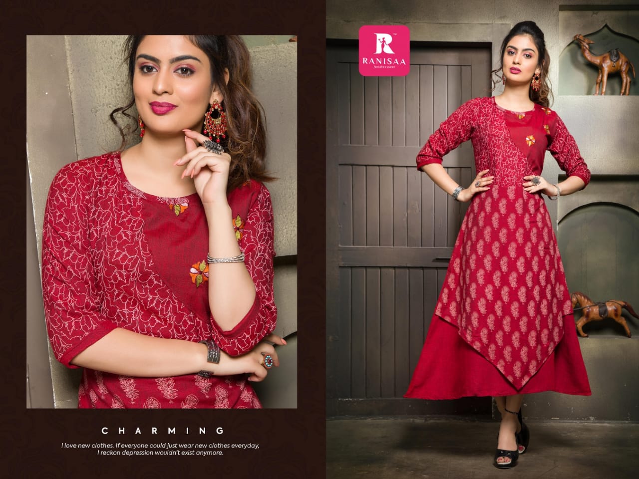 Swarupaa Vol-5 By Ranisa 01 To 08 Series Beautiful Colorful Stylish Fancy Casual Wear & Ethnic Wear & Ready To Wear Cross Tone Rayon Heavy Kurtis At Wholesale Price