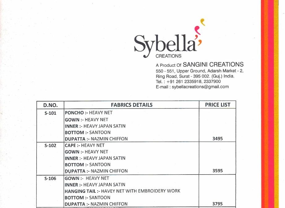 Sybella 100 Series By Sybella Creation Designer Bridal Wear Collection Beautiful Stylish Fancy Colorful Party Wear & Occasional Wear Heavy Net Embroidered Dresses At Wholesale Price