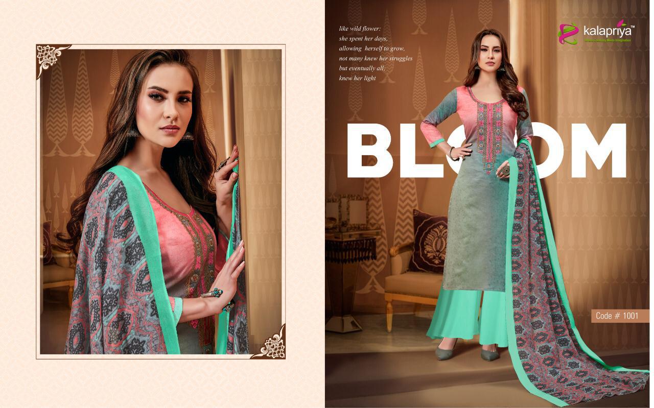 Taimur Vol-1 By Kalapriya 1001 To 1007 Series Designer Suits Beautiful Stylish Fancy Colorful Party Wear & Ethnic Wear Pure Original Heavy Satin Silk Digital Print Dresses At Wholesale Price