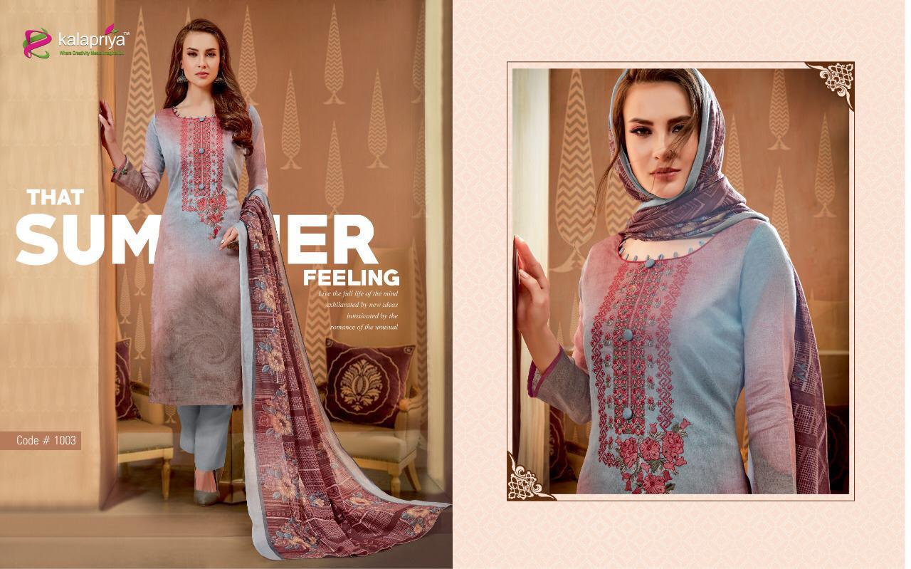 Taimur Vol-1 By Kalapriya 1001 To 1007 Series Designer Suits Beautiful Stylish Fancy Colorful Party Wear & Ethnic Wear Pure Original Heavy Satin Silk Digital Print Dresses At Wholesale Price