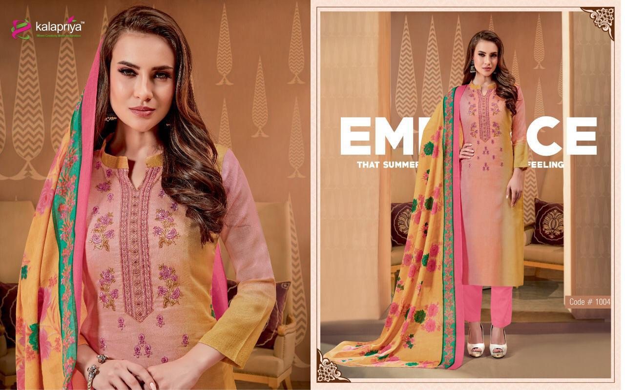 Taimur Vol-1 By Kalapriya 1001 To 1007 Series Designer Suits Beautiful Stylish Fancy Colorful Party Wear & Ethnic Wear Pure Original Heavy Satin Silk Digital Print Dresses At Wholesale Price