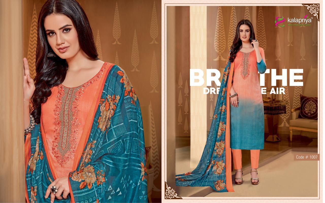 Taimur Vol-1 By Kalapriya 1001 To 1007 Series Designer Suits Beautiful Stylish Fancy Colorful Party Wear & Ethnic Wear Pure Original Heavy Satin Silk Digital Print Dresses At Wholesale Price