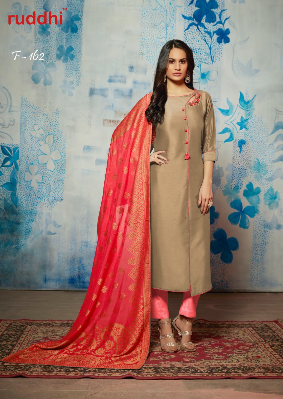 Tamanna By Feminista 161 To 165 Series Beautiful Stylish Fancy Colorful Casual Wear & Ethnic Wear & Ready To Wear Viscose Muslin With Handwwork Kurtis With Dupatta At Wholesale Price