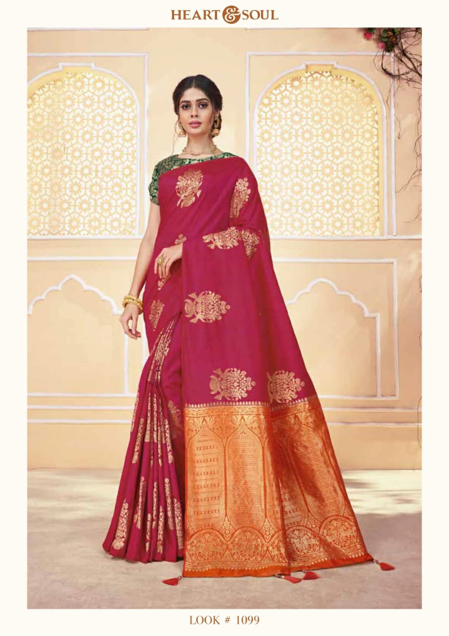 Tanaaz By Heart & Soul Indian Traditional Wear Collection Beautiful Stylish Fancy Colorful Party Wear & Occasional Wear Fancy Sarees At Wholesale Price