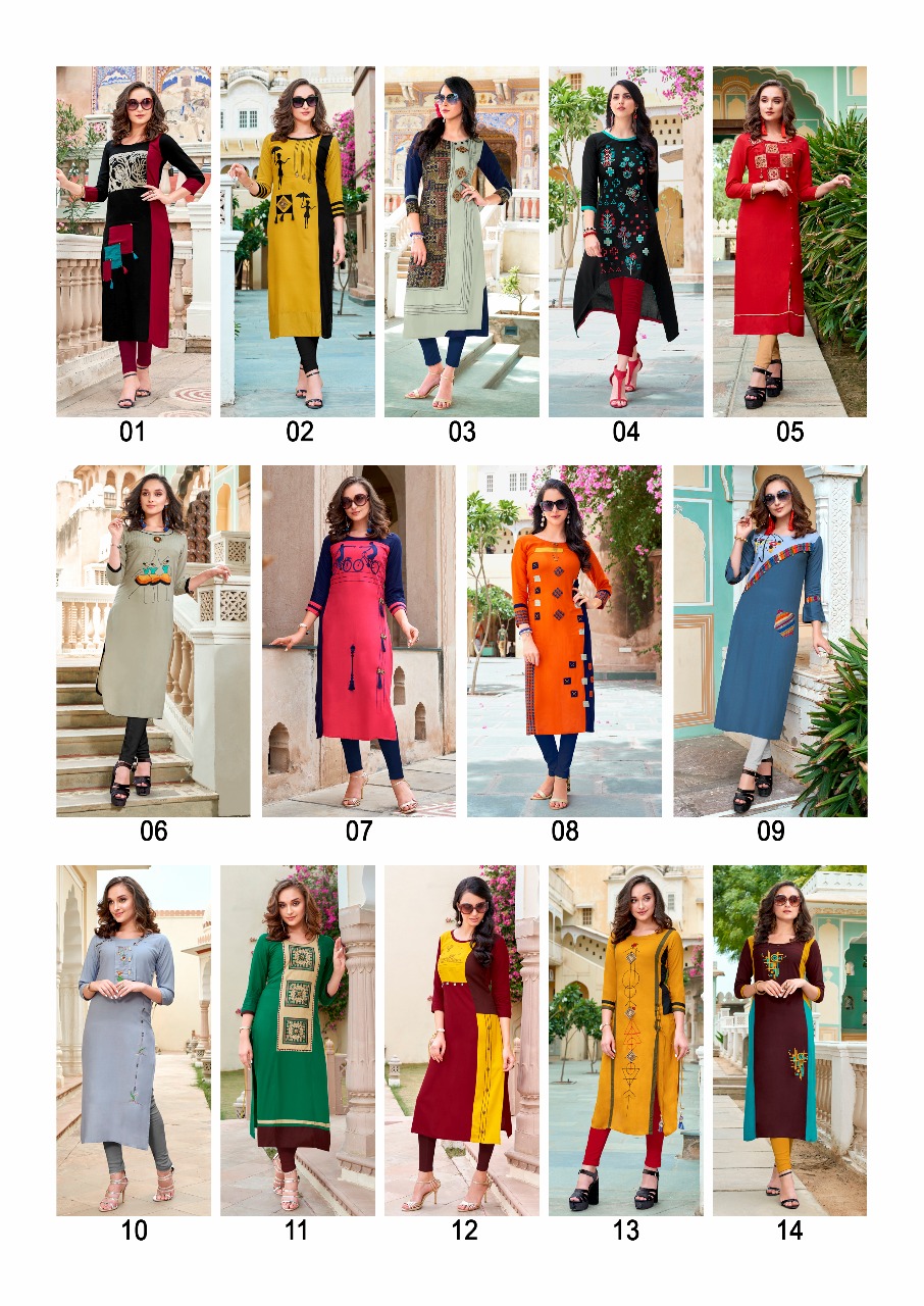 Taniya Vol-1 By Diksha Creation 01 To 14 Series Beautiful Colorful Stylish Fancy Casual Wear & Ethnic Wear & Ready To Wear Muslin & Rayon Kurtis At Wholesale Price