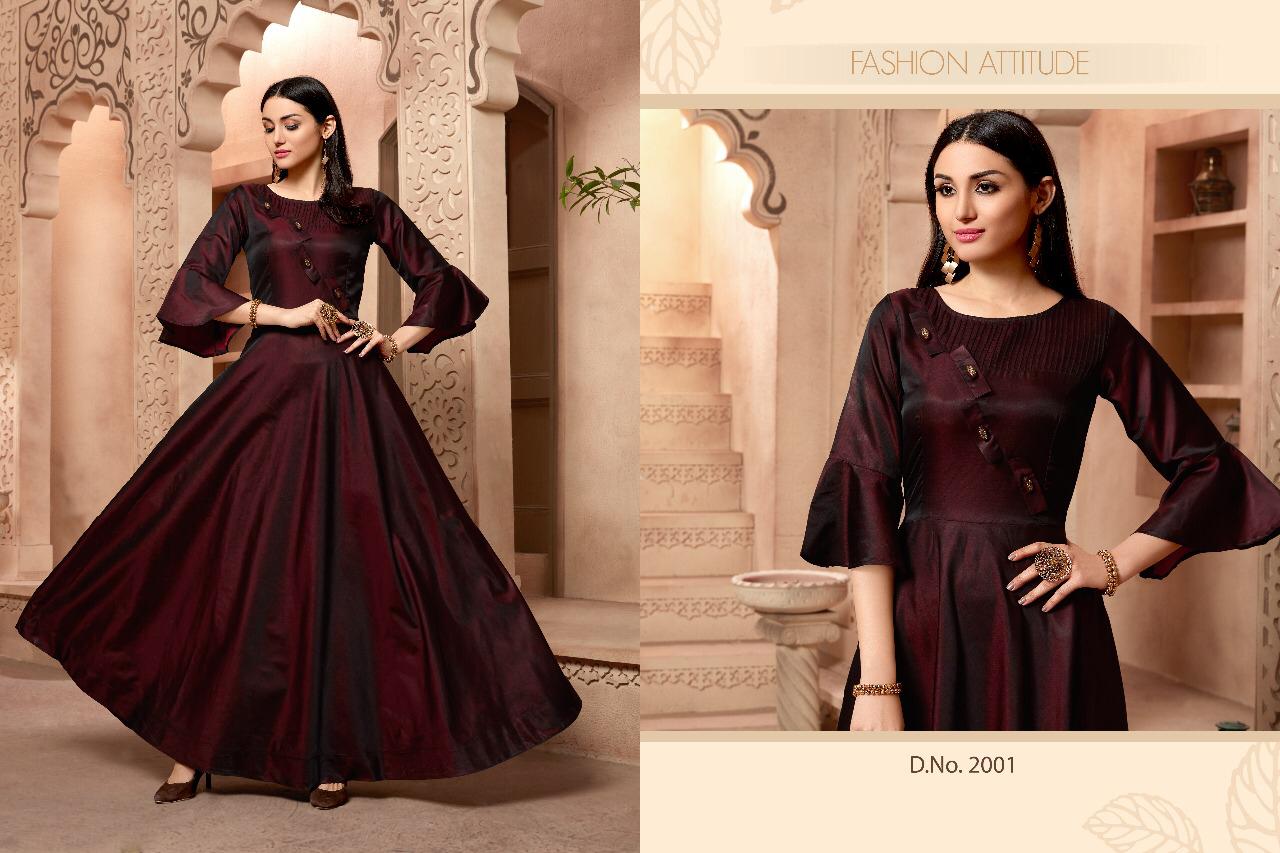 Tanmaya Vol-2 By T S Fashion 2001 To 2004 Series Beautiful Colorful Stylish Fancy Casual Wear & Ethnic Wear & Ready To Wear Pure Tapeta Satin Printed Kurtis At Wholesale Price