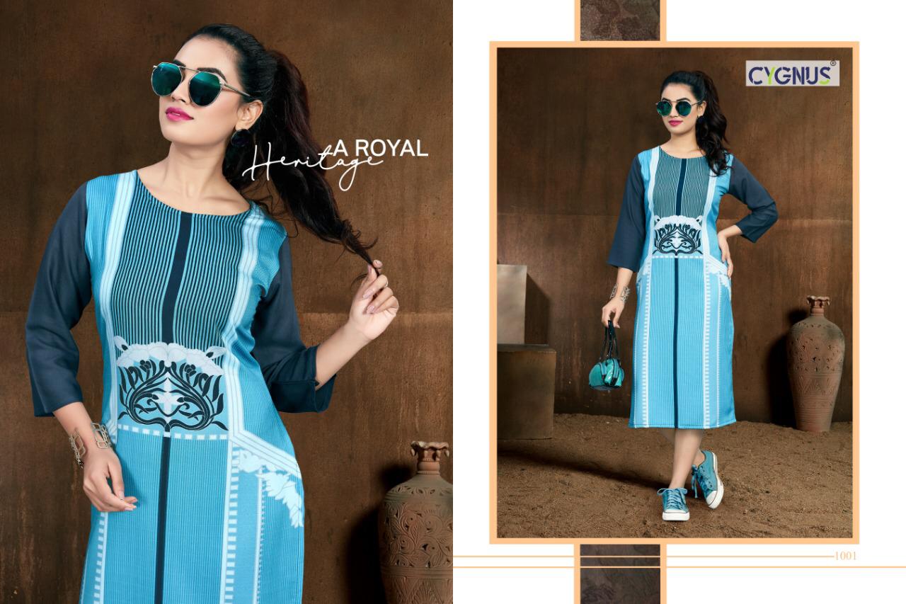 Tannu Vol-2 By Cygnus 01 To 08 Series Beautiful Stylish Colorful Fancy Party Wear & Ethnic Wear & Ready To Wear Rayon Printed Kurtis At Wholesale Price