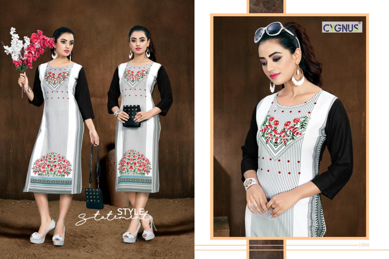 Tannu Vol-2 By Cygnus 01 To 08 Series Beautiful Stylish Colorful Fancy Party Wear & Ethnic Wear & Ready To Wear Rayon Printed Kurtis At Wholesale Price