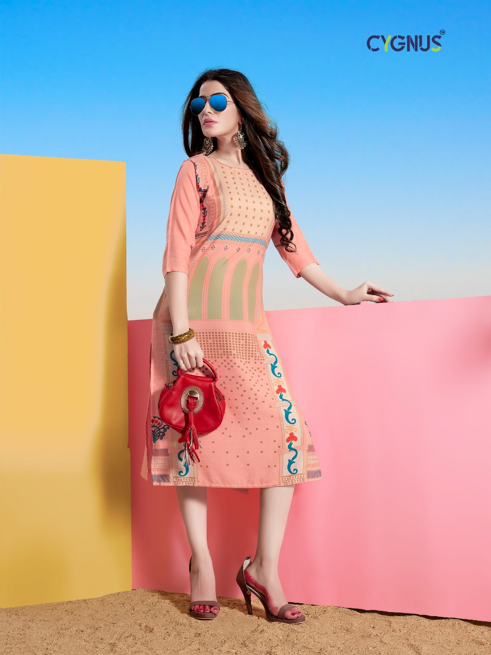 Tannu By Cygnus 1001 To 1008 Series Beautiful Colorful Stylish Fancy Casual Wear & Ethnic Wear & Ready To Wear Heavy Rayon Printed Kurtis At Wholesale Price