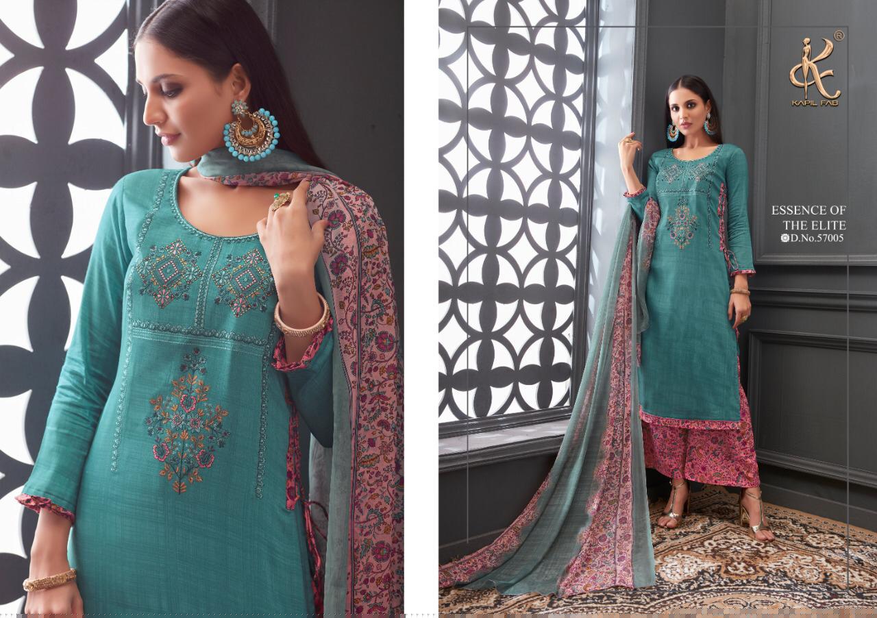 Tanya By Kapil Fab 57001 To 57008 Series Beautiful Suits Stylish Fancy Colorful Casual Wear & Ethnic Wear Collection Pure Cotton Satin Print Embroidery Dresses At Wholesale Price