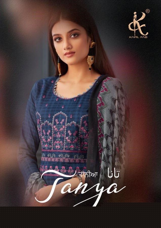 Tanya By Kapil Fab 57001 To 57008 Series Beautiful Suits Stylish Fancy Colorful Casual Wear & Ethnic Wear Collection Pure Cotton Satin Print Embroidery Dresses At Wholesale Price