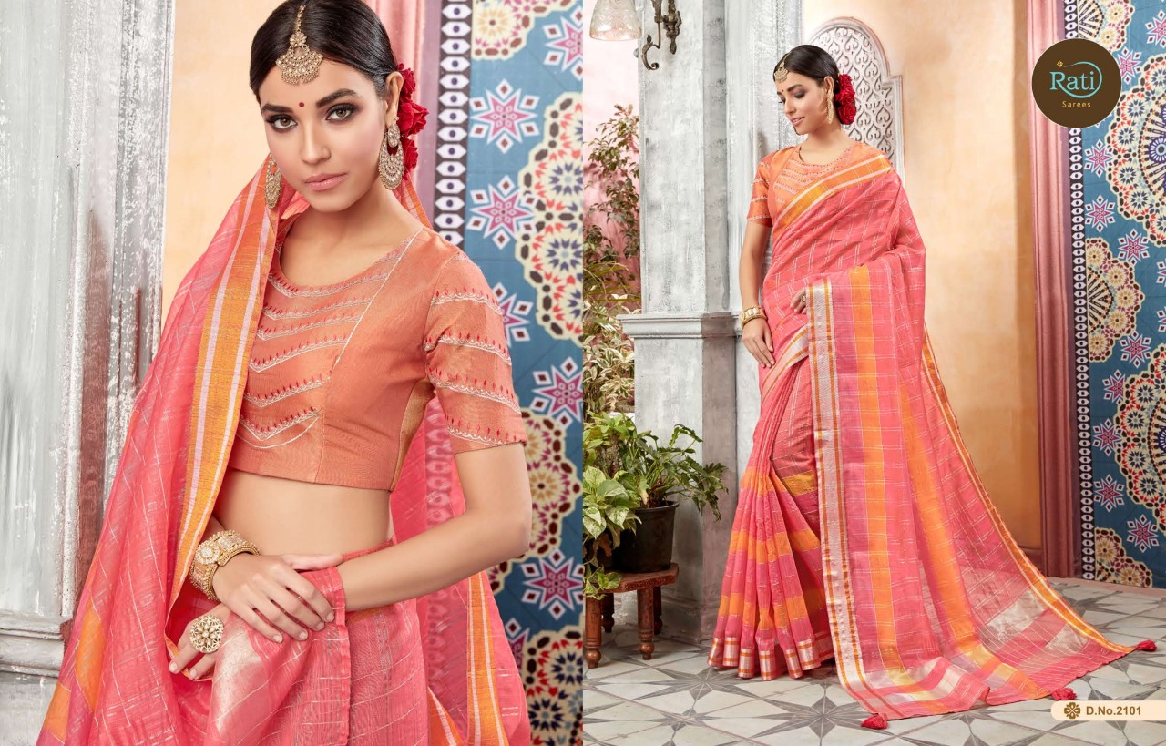 Tanya By Rati Saree 2101 To 2109 Series Indian Traditional Wear Collection Beautiful Stylish Fancy Colorful Party Wear & Occasional Wear Art Silk Sarees At Wholesale Price