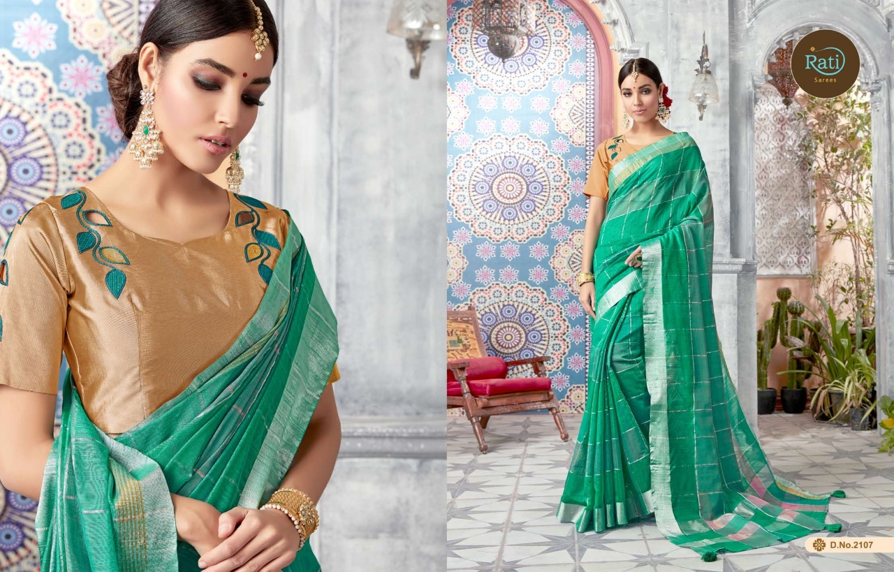 Tanya By Rati Saree 2101 To 2109 Series Indian Traditional Wear Collection Beautiful Stylish Fancy Colorful Party Wear & Occasional Wear Art Silk Sarees At Wholesale Price