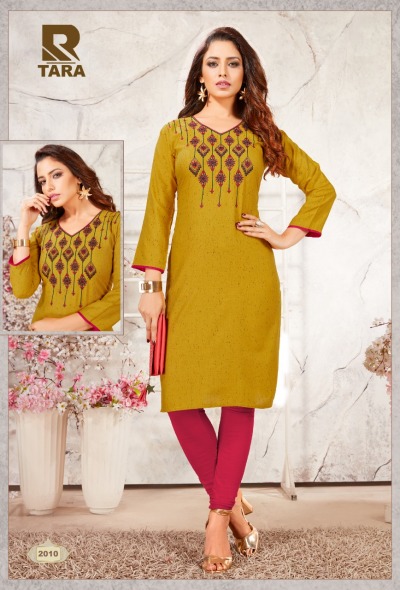 Tara By Raashi 2001 To 2012 Series Beautiful Stylish Fancy Colorful Casual Wear & Ethnic Wear & Ready To Wear Rayon Black Icon Embroidery Kurtis At Wholesale Price