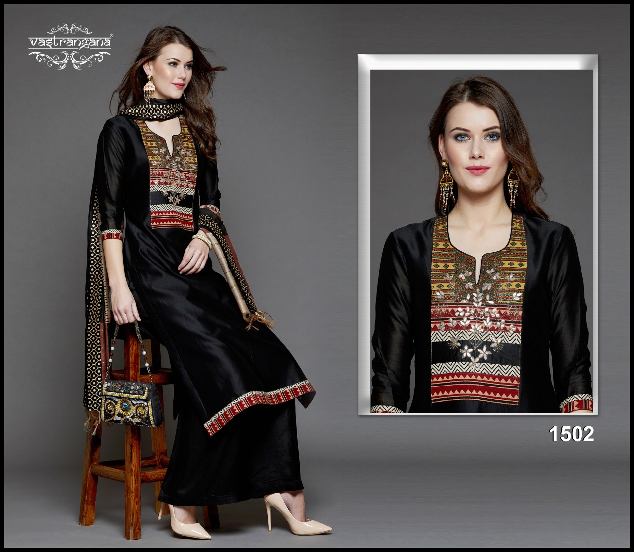 Tarasha By Vastrangana 1500 To 1511 Series Designer Suits Collection Beautiful Stylish Fancy Colorful Party Wear & Ethnic Wear Pure Silk Print With Embroidery Dresses At Wholesale Price