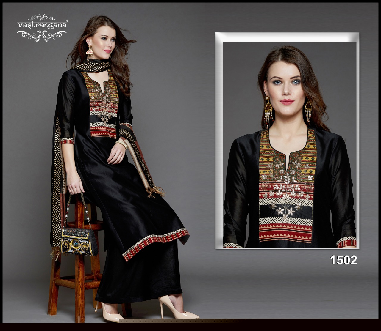 Tarasha By Vastrangana 1500 To 1511 Series Designer Suits Collection Beautiful Stylish Fancy Colorful Party Wear & Ethnic Wear Pure Silk Print With Embroidery Dresses At Wholesale Price