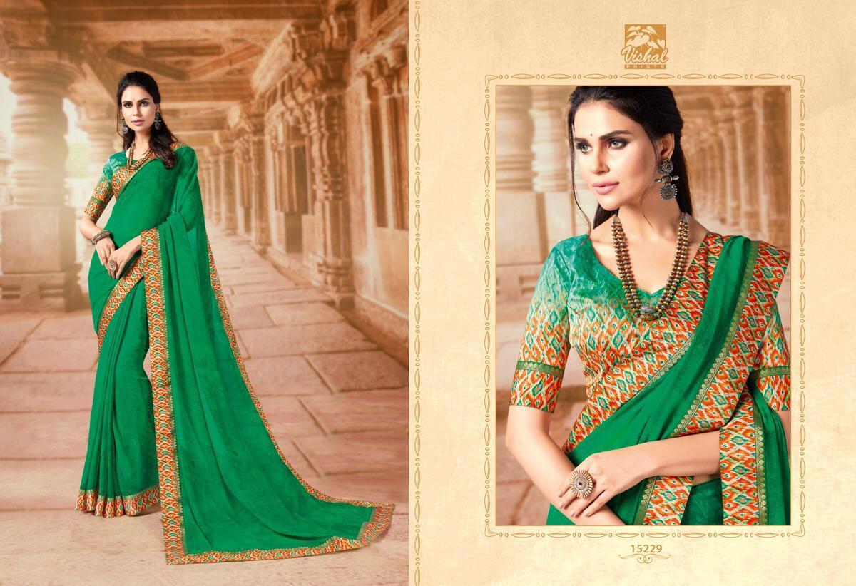 Tassel By Vishal Prints 15228 To 15245 Series Indian Traditional Wear Collection Beautiful Stylish Fancy Colorful Party Wear & Occasional Wear Fancy Sarees At Wholesale Price