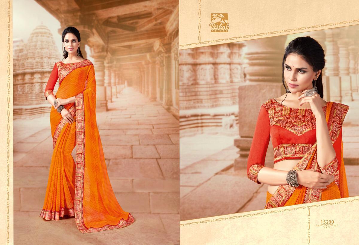 Tassel By Vishal Prints 15228 To 15245 Series Indian Traditional Wear Collection Beautiful Stylish Fancy Colorful Party Wear & Occasional Wear Fancy Sarees At Wholesale Price